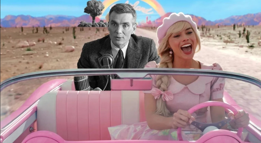 Imagem de Barbie e Oppenheimer